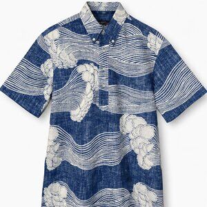 Reyn Spooner Horizon Tide Classic Pullover Shirt Dress Blue